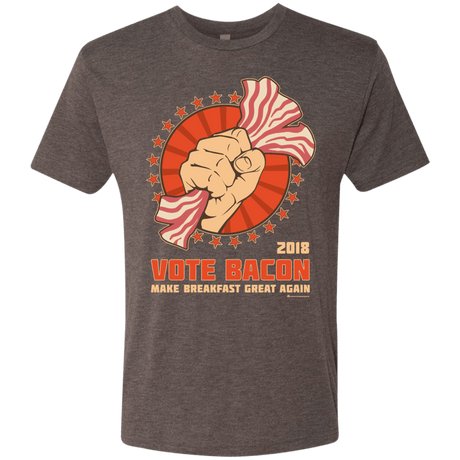 T-Shirts Macchiato / Small Vote Bacon In 2018 Men's Triblend T-Shirt