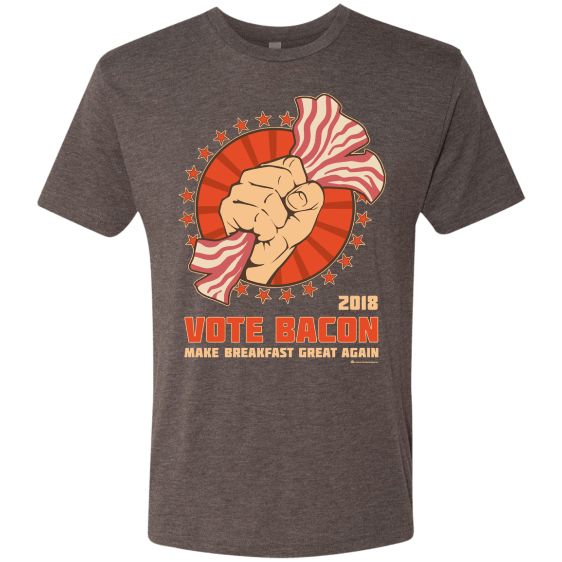 T-Shirts Macchiato / Small Vote Bacon In 2018 Men's Triblend T-Shirt