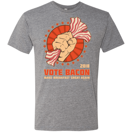 T-Shirts Premium Heather / Small Vote Bacon In 2018 Men's Triblend T-Shirt