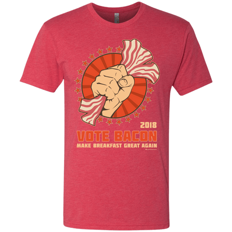 T-Shirts Vintage Red / Small Vote Bacon In 2018 Men's Triblend T-Shirt