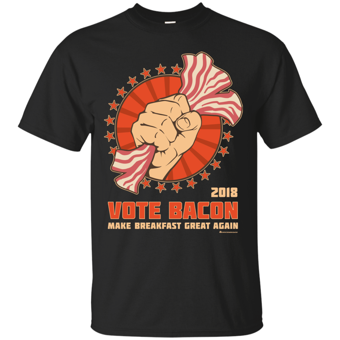 T-Shirts Black / Small Vote Bacon In 2018 T-Shirt