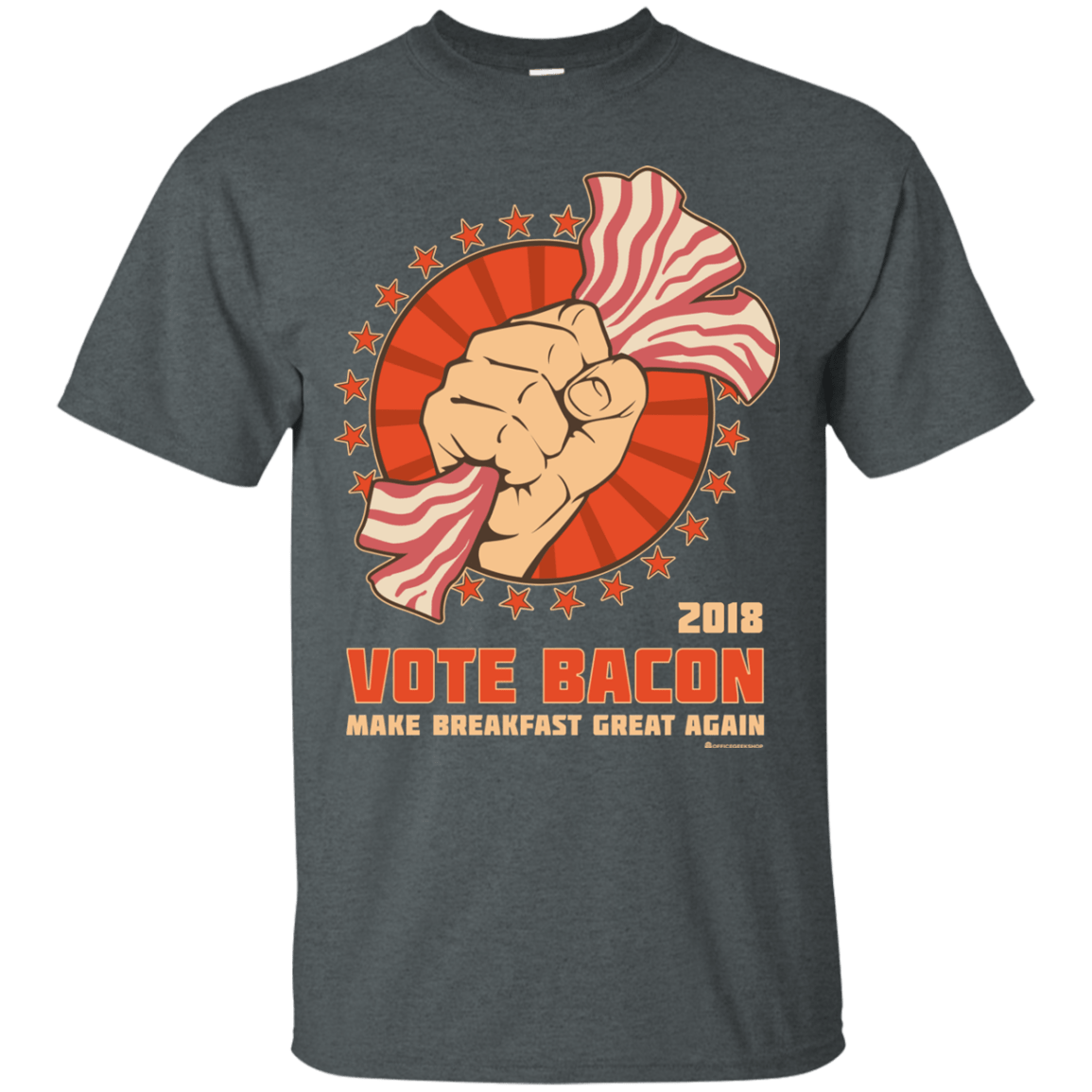 T-Shirts Dark Heather / Small Vote Bacon In 2018 T-Shirt