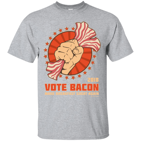 T-Shirts Sport Grey / Small Vote Bacon In 2018 T-Shirt