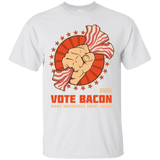 T-Shirts White / Small Vote Bacon In 2018 T-Shirt