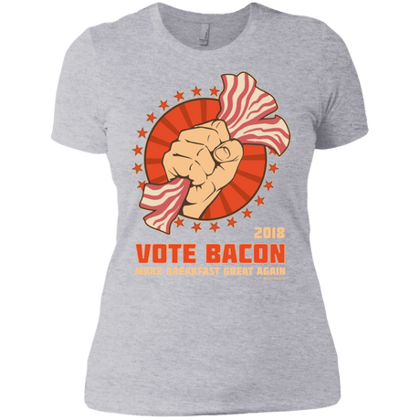 T-Shirts Heather Grey / X-Small Vote Bacon In 2018 Women's Premium T-Shirt
