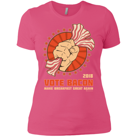 T-Shirts Hot Pink / X-Small Vote Bacon In 2018 Women's Premium T-Shirt