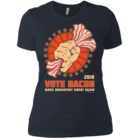 T-Shirts Indigo / X-Small Vote Bacon In 2018 Women's Premium T-Shirt