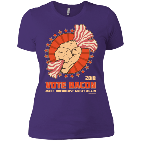 T-Shirts Purple Rush/ / X-Small Vote Bacon In 2018 Women's Premium T-Shirt