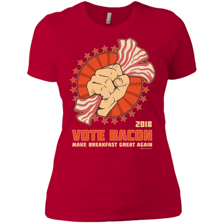 T-Shirts Red / X-Small Vote Bacon In 2018 Women's Premium T-Shirt