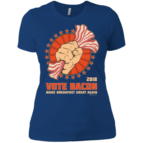 T-Shirts Royal / X-Small Vote Bacon In 2018 Women's Premium T-Shirt