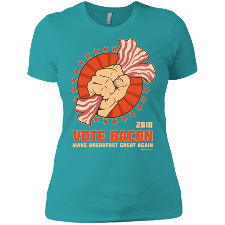 T-Shirts Tahiti Blue / X-Small Vote Bacon In 2018 Women's Premium T-Shirt