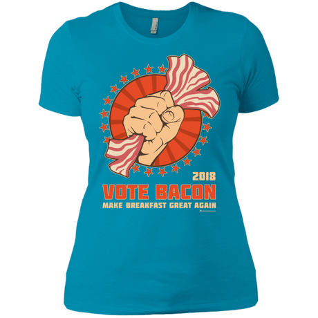 T-Shirts Turquoise / X-Small Vote Bacon In 2018 Women's Premium T-Shirt