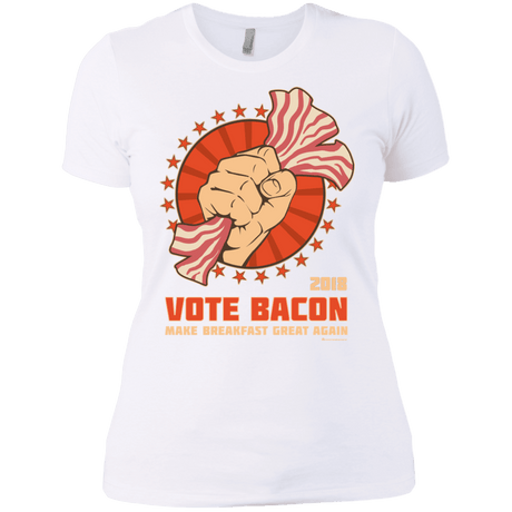 T-Shirts White / X-Small Vote Bacon In 2018 Women's Premium T-Shirt