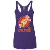 T-Shirts Purple Rush / X-Small Vote Bacon In 2018 Women's Triblend Racerback Tank