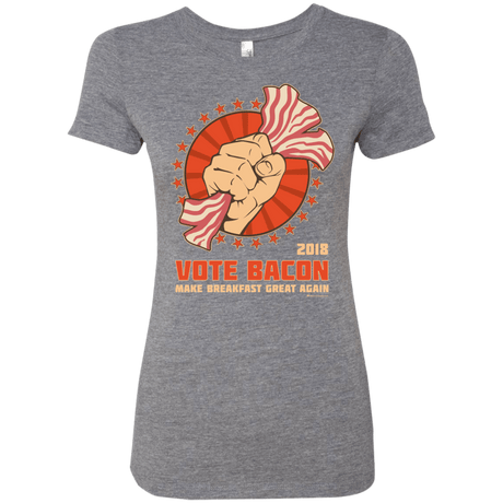T-Shirts Premium Heather / Small Vote Bacon In 2018 Women's Triblend T-Shirt