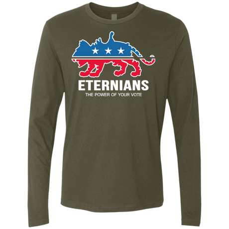T-Shirts Military Green / Small Vote Eternians Men's Premium Long Sleeve