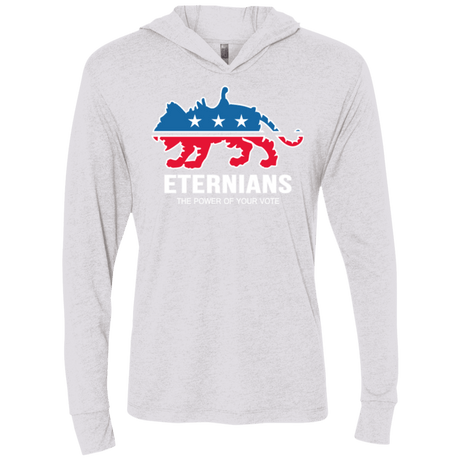 T-Shirts Heather White / X-Small Vote Eternians Triblend Long Sleeve Hoodie Tee