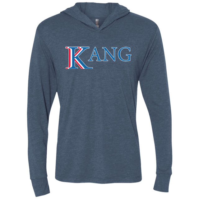T-Shirts Indigo / X-Small Vote for Kang Triblend Long Sleeve Hoodie Tee