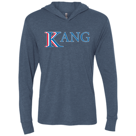 T-Shirts Indigo / X-Small Vote for Kang Triblend Long Sleeve Hoodie Tee