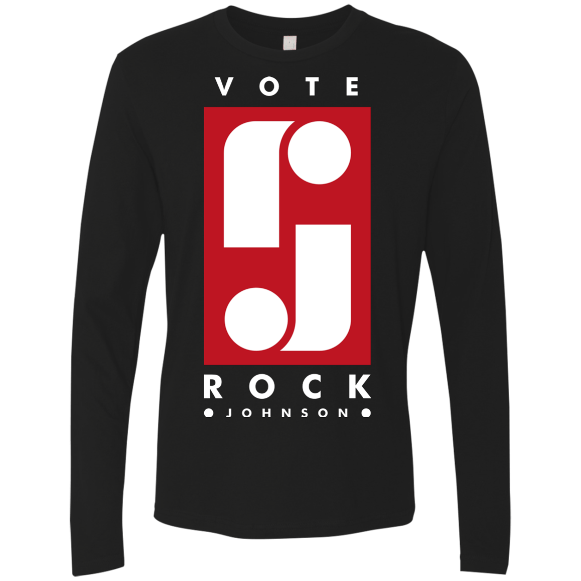 Vote Rock Johnson Men's Premium Long Sleeve