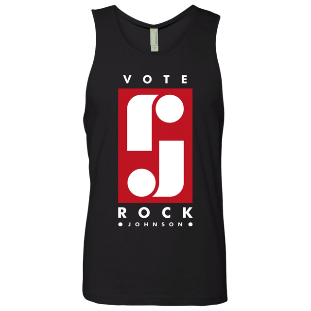 T-Shirts Black / S Vote Rock Johnson Men's Premium Tank Top