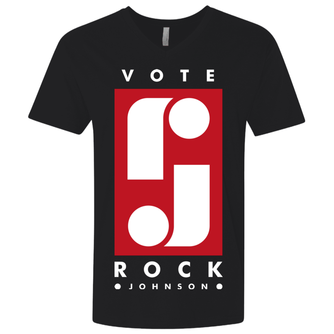 Vote Rock Johnson Men's Premium V-Neck