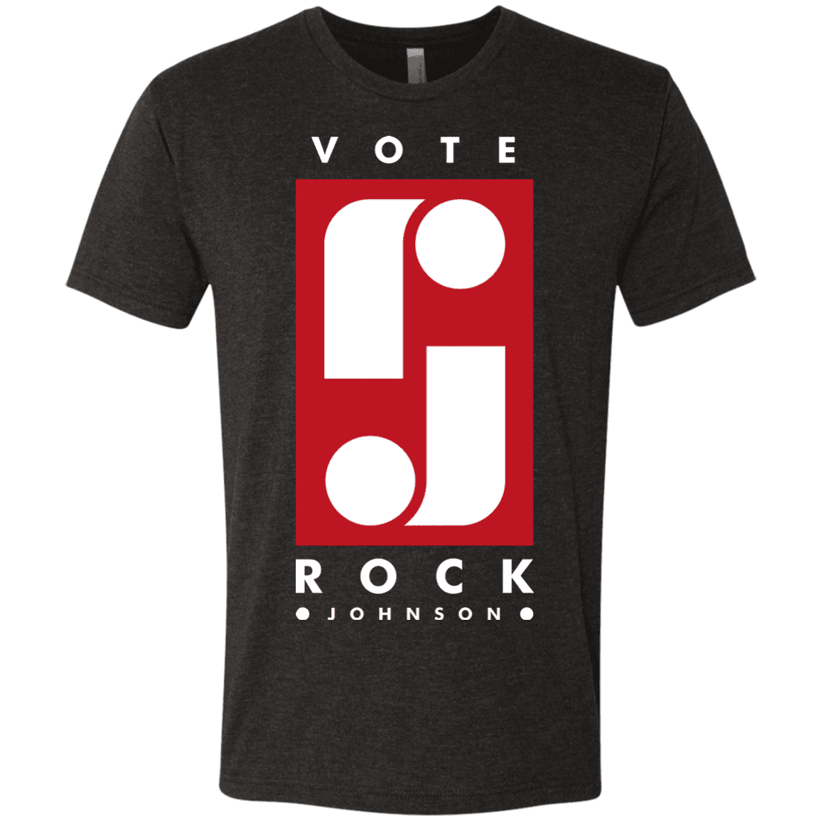 T-Shirts Vintage Black / S Vote Rock Johnson Men's Triblend T-Shirt