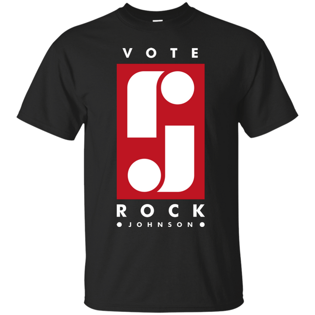 T-Shirts Black / S Vote Rock Johnson T-Shirt
