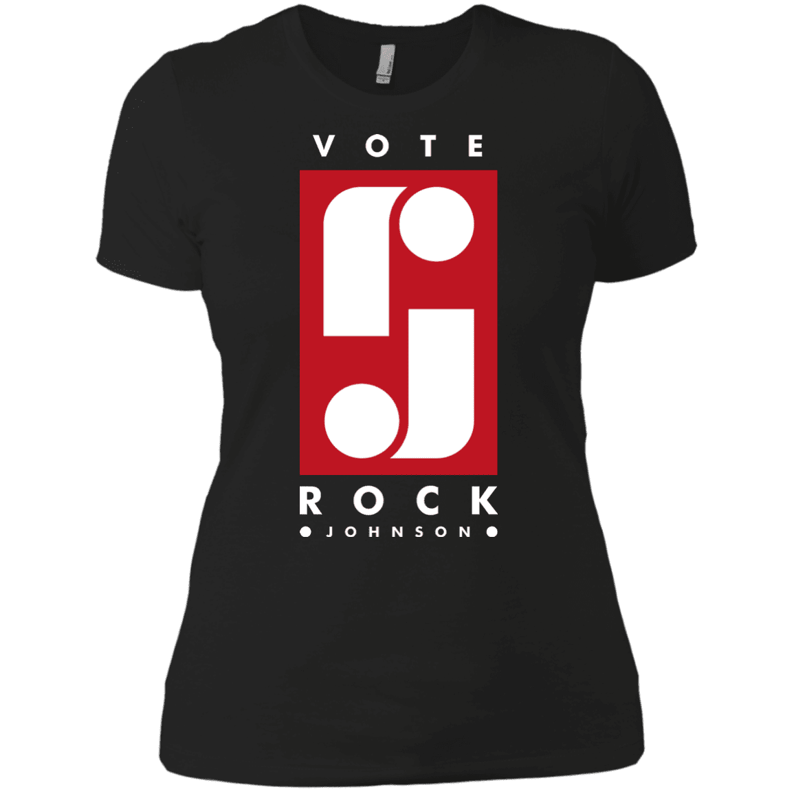 T-Shirts Black / X-Small Vote Rock Johnson Women's Premium T-Shirt