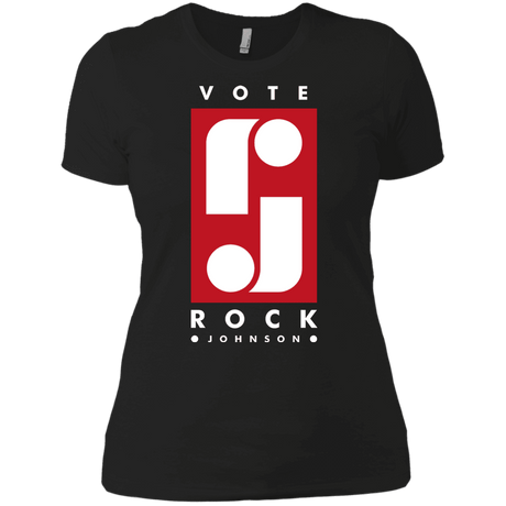 T-Shirts Black / X-Small Vote Rock Johnson Women's Premium T-Shirt