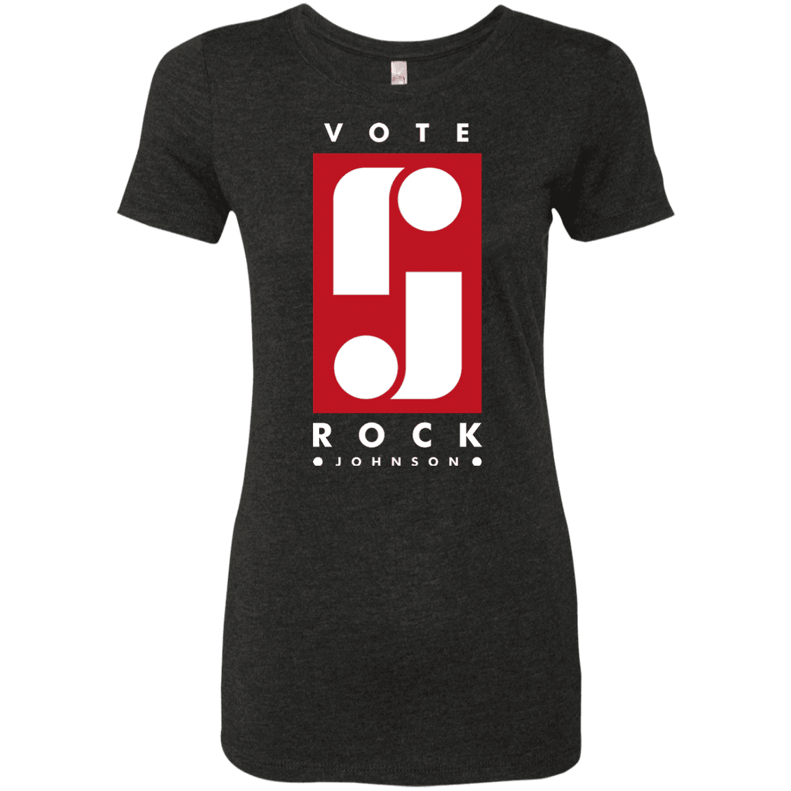 T-Shirts Vintage Black / S Vote Rock Johnson Women's Triblend T-Shirt