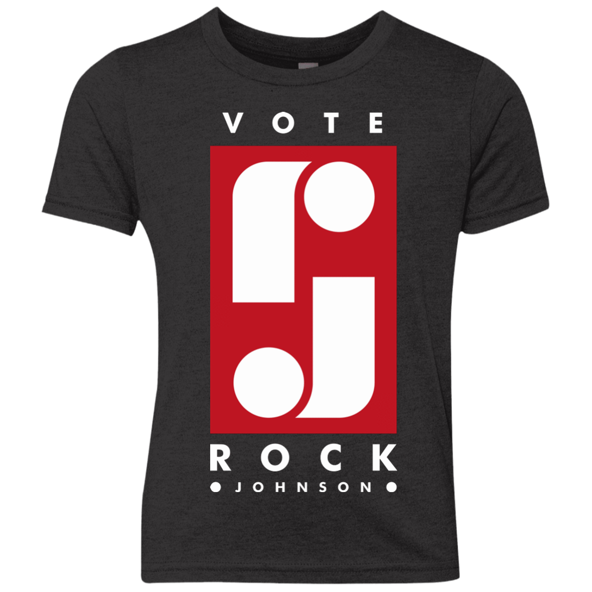 Vote Rock Johnson Youth Triblend T-Shirt