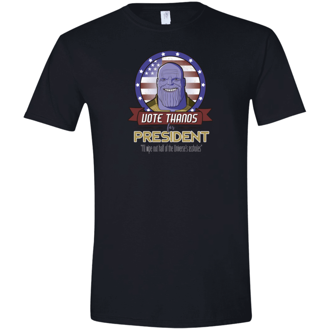 T-Shirts Black / X-Small Vote Thanos Men's Semi-Fitted Softstyle