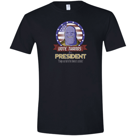 T-Shirts Black / X-Small Vote Thanos Men's Semi-Fitted Softstyle