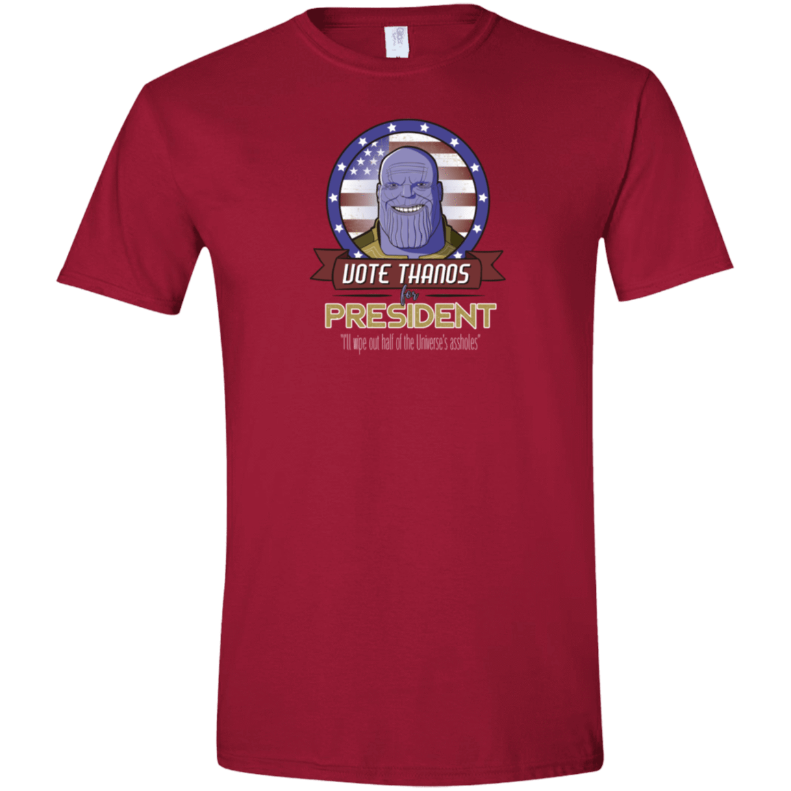 T-Shirts Cardinal Red / S Vote Thanos Men's Semi-Fitted Softstyle