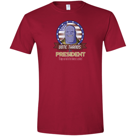 T-Shirts Cardinal Red / S Vote Thanos Men's Semi-Fitted Softstyle