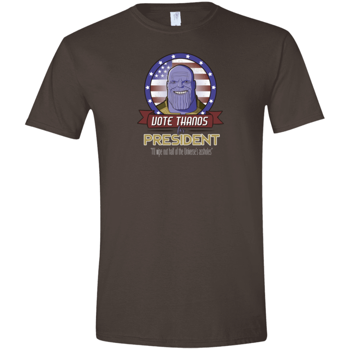 T-Shirts Dark Chocolate / S Vote Thanos Men's Semi-Fitted Softstyle