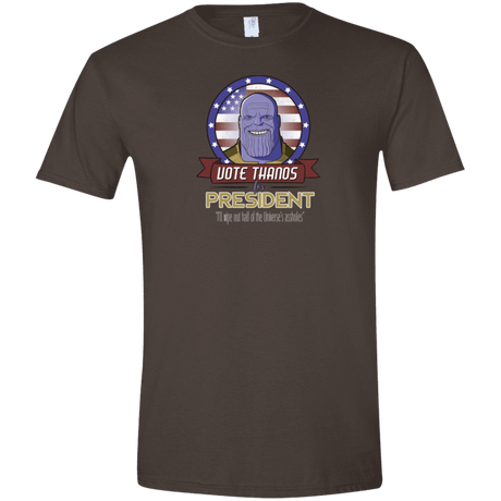 T-Shirts Dark Chocolate / S Vote Thanos Men's Semi-Fitted Softstyle