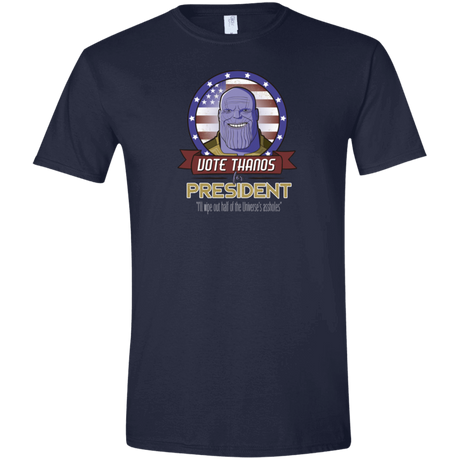 T-Shirts Navy / X-Small Vote Thanos Men's Semi-Fitted Softstyle