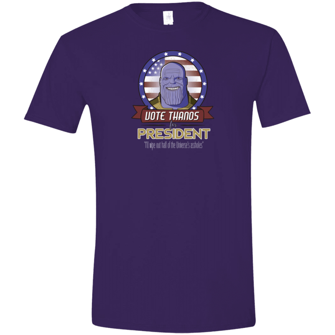 T-Shirts Purple / S Vote Thanos Men's Semi-Fitted Softstyle