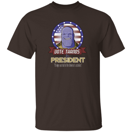T-Shirts Dark Chocolate / S Vote Thanos T-Shirt