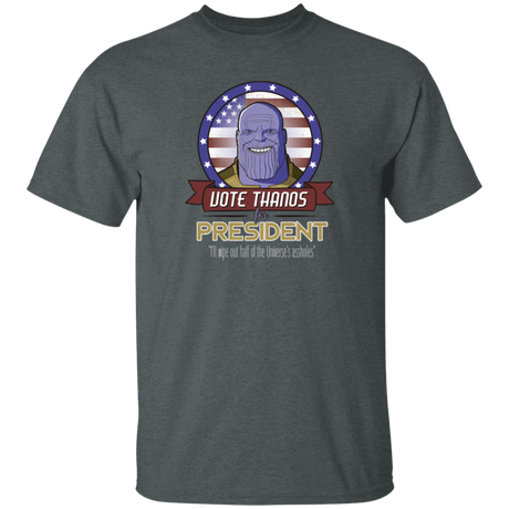 T-Shirts Dark Heather / S Vote Thanos T-Shirt