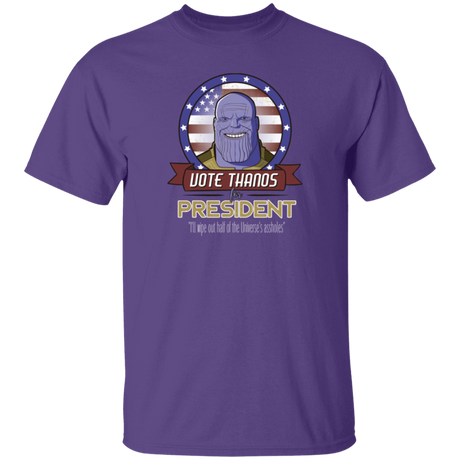 T-Shirts Purple / S Vote Thanos T-Shirt