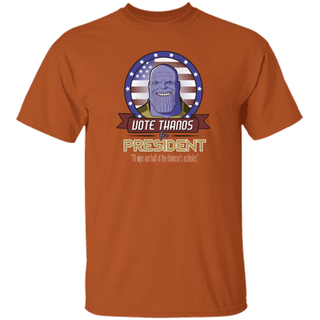 T-Shirts Texas Orange / S Vote Thanos T-Shirt
