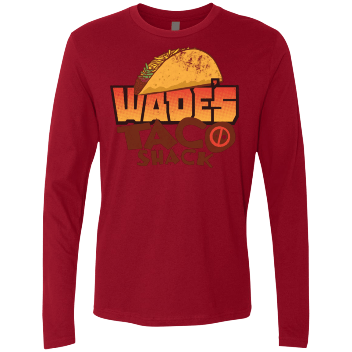T-Shirts Cardinal / Small Wade Tacos Men's Premium Long Sleeve