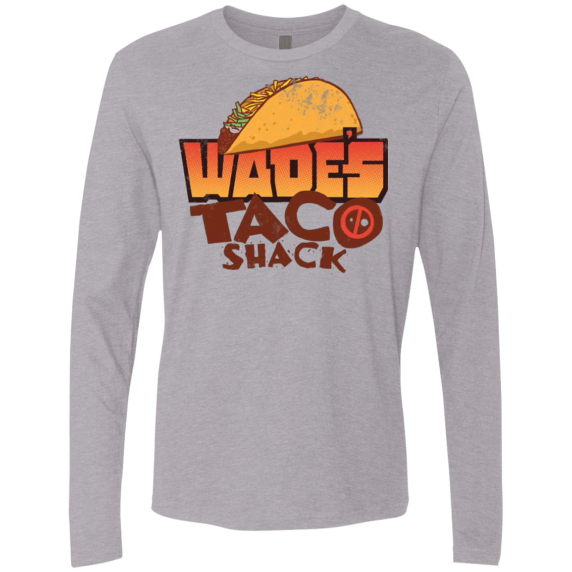 T-Shirts Heather Grey / Small Wade Tacos Men's Premium Long Sleeve