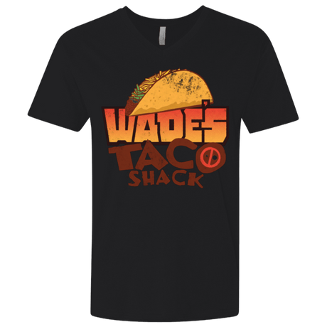 T-Shirts Black / X-Small Wade Tacos Men's Premium V-Neck