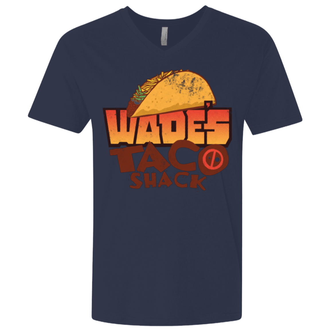 T-Shirts Midnight Navy / X-Small Wade Tacos Men's Premium V-Neck