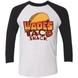 T-Shirts Heather White/Vintage Black / X-Small Wade Tacos Triblend 3/4 Sleeve