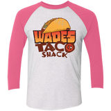 T-Shirts Heather White/Vintage Pink / X-Small Wade Tacos Triblend 3/4 Sleeve